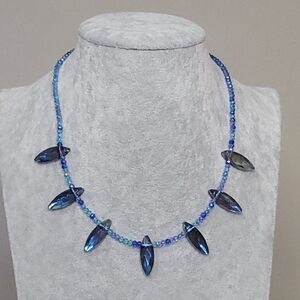 Artisinal Blue Celestial Necklace